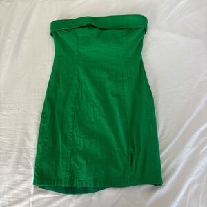 Green Hello Molly Strapless Dress
